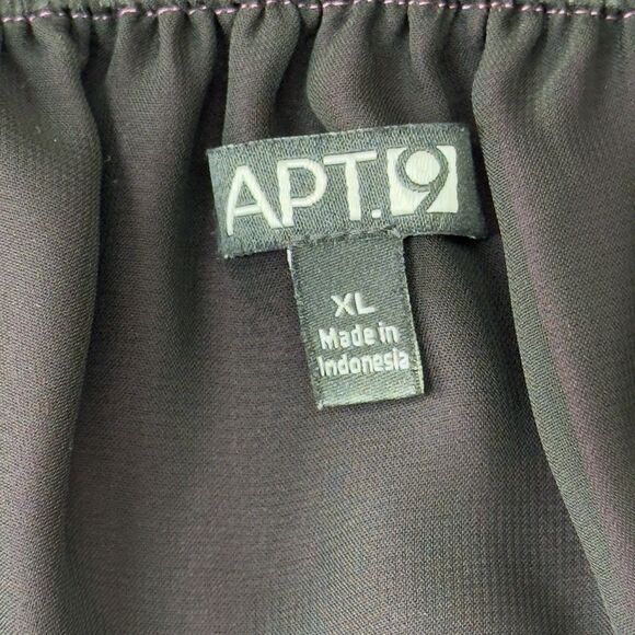 Apt. 9 Satin Babydoll Top Size XL Lace Pleated Dark Fairy Whimsigoth Witchy Y2K - Picture 9 of 13